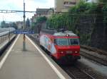 Re 446 016 auf Solofahrt am 04.07.2008 in Thalwil