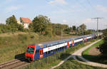 Eine DPZ-Doppeltraktion als S9 zwischen Schwerzenbach und Dübendorf am 28.09.2009.