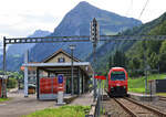 Im Glarnerland: Gleisende in Linthal, ganz hinten im Kanton Glarus.