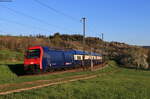 450 055 als S 18929 (Schaffhausen - Uster) bei Lottstetten 17.4.22