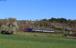 450 054 als S 18931 (Schaffhausen – Uster) bei Lotstetten 17.4.22