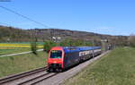 Re 450 103 als S 18951 (Schaffhausen – Uster) bei Jestetten 17.4.22