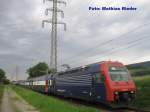 Re 450 045-0 zwischen Buchs Dllikon und Otelfingen Golfpark als S 6 Regelzug nach Uetikon am 17.05.09 