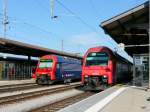 SBB / S-Bahn Zrich - Lok 450 025-2 + 450 102-9 im Bahnhof Pfffikon am 07.09.2009