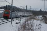 Nachschuss auf die S2 die im Winter bis nach Unterterzen fhrt. Re 450048-4 schiebt ihre S2 Richtung Siebnen - Wangen, aufgenommen am Abend des 30.02.2010.