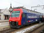 SBB - LOk 450 044-3 in Rapperwil/SG am 16.01.2010