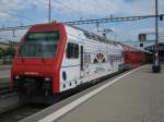 ZVV Werbezug, mit Re 450 060, als S5 18558 in Rapperswil, 06.10.2011.