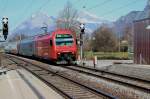 Ersatz fr NPZ 560(Modernisierung)ZVV Dosto Ziegelbrcke-Chur bei Maienfeld.26.03.12