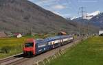 Re 450 051 mit S-Bahn von Ziegelbrcke nach Effretikon am 26.04.2012 bei Bilten