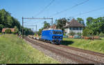 M-Rail Re 456 111 mit Testgüterzug am 8.