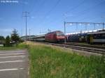 Re 460 077-1 ''Chunnel'' am 26.6.07 bei der UA Oberwinterthur