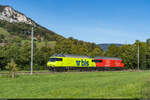 BLS Re 465 011 & SBB Re 460 058 / Oensingen, 15. September 2024<br>
BoBo-Treffen zum Jubiläum 60 Jahre Re 4/4 II in Balsthal