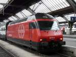 SBB - 460 115-9  im Hauptbahnhof von Zrich am 21.03.2008