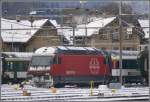 460 073-0 macht Pause in Chur.