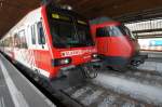 Steuerwagen des Glarnersprinter neben Re 460 aufgenommen am 13.04.2010 im HB Zrich