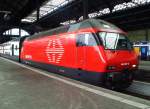 SBB Re 460 007-8 mit IC am 12.07.2008 in Basel Bahnhof SBB.