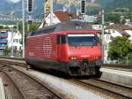 SBB - 460 045-8 bei Rangierfahrt im Bahnhof Chur am 18.09.2012