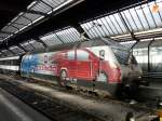 SBB - Werbelok 460 001-1 im Hauptbahnhof Zrich am 09.02.2013