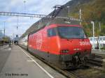 Re 460 108-4 ''Engadin'' mit IC nach Basel in Interlaken Ost.