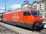 SBB Re 460 000-3 am IR 618 Basel SBB - Genve Aroport am 03.05.2003 in Neuenburg