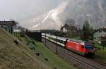 460 015 mit IR 2178 in Erstfeld (26.03.2007)