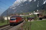 460 058 mit EC 115 - nach Mailand - in Silenen (26.03.2007)