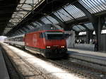 SBB - 460 078-9 bei der einfahrt in den HB Zürich am 14.02.2017