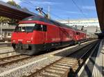 Re 460 029 zusammen mit der Re 460 033 am IC 61 nach Basel SBB, am 12.10.18 im Bhf Bern.