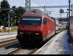 SBB - 460 088-8 mit IR bei der durchfahrt in der Haltestelle Bern Wankdorf am 06.08.2019