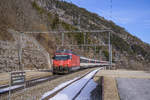 Re 460 087-0 unterwegs mit einem Intercity 6 in Richtung Norden.