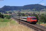 Re 460 006-0 mit dem IR 2069 (Basel SBB-Zürich Flugahfen) bei Frick 23.6.20