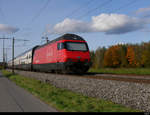 SBB - Nachschuss eines IC bei Uttigen am Schluss eine unbekannte 460 am 24.10.2020