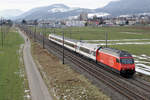 Mess-, Testzug mit einer Re 460 zwischen Bettlach und Selzach unterwegs am 19.