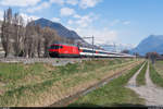 SBB Re 460 014 und Re 460 071 mit IR Brig - Genève Aéroport am 21.