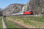 SBB Re 460 084 und Re 460 114 mit IR Genève Aéroport - Brig am 21.