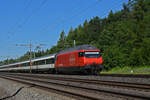 Re 460 085-4 fährt Richtung Bahnhof Rupperswil.