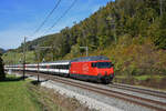 Re 460 061-5 fährt Richtung Bahnhof Tecknau.