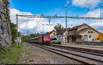 SBB Re 460 103 / Chambrelien, 17. September 2022<br>
Fussballextrazug Genève-Stade - La Chaux-de-Fonds