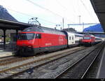 SBB - Loks 460 040-9 + 460 075 abgestellt im Bhf.