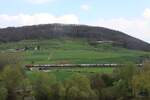 Ein IC 2000 der SBB fährt am 21.04.2021 von Sissach nach Gelterkinden.