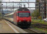 SBB - 460 058 mit IR bei der einfahrt im Bhf. Rheinfelden am 2024.10.20