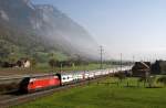 460 064 mit IC 574 bei Flums (01.11.2007)