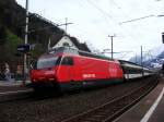 Re 460 047 mit EC bei Flelen am 26.03.2008