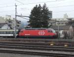 SBB  - 460 unterwegs in Biel/Bienne vor IR nach Zrich am 08.02.2009