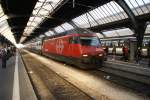 Re 460 097-9 fhrt am 19.2.09 in Zrich Hauptbahnhof ein.