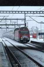 Re 460 bei der Durchfahrt Wankdorf.
22.02.2009