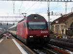 SBB - 460 067-2 mit IR unterwegs bei der einfahrt in den Bahnhof von Burgdorf am 30.11.2008