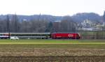 RE 460 mit IR 2140 kurz nach der Ausfahrt in Kreuzlingen