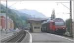 460 067-2 braust mit EC7 durch Murg Richtung Chur.