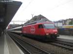 Re 460 115-9  Heidiland  mit IR 2115 nach Konstanz in Solothurn, dem einzigen IR 21xx-Umlauf der mit NBS/LBT tauglichen EW4 gefahren wird. Leider meinte es das Wetter am 26.4.09 nicht wirklich gut und der Himmel zeigte sich nicht gerade von der besten Seite :-S